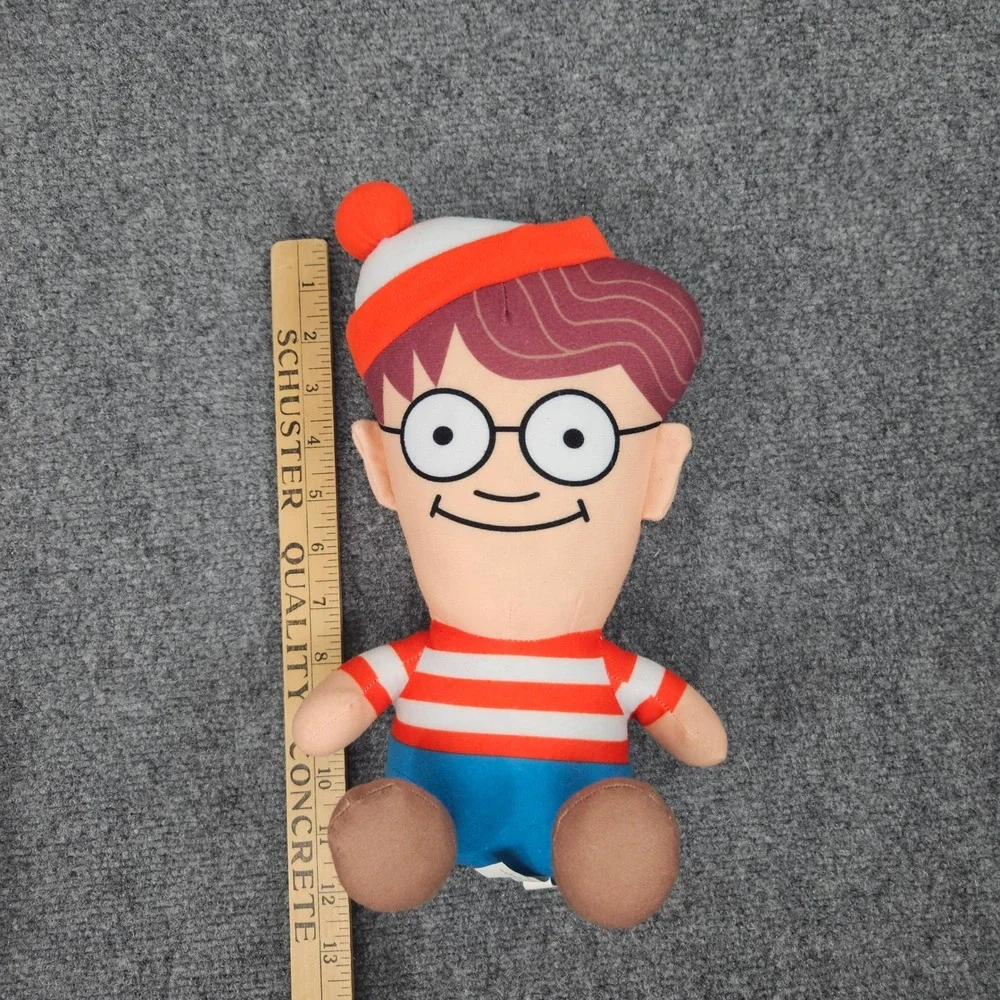 Wheres Waldo Plush Toy 12 Inch Red White Stuffed Character Figure Nostalgia‎